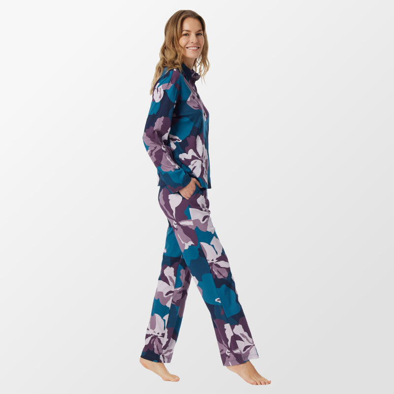 Pyjama met bloemen van Schiesser