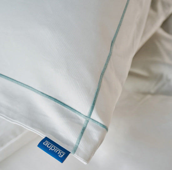 sloop Classic white blue, Auping - taie d'oreiller Classic white blue, Auping  - pillowcase Classic white blue, Auping