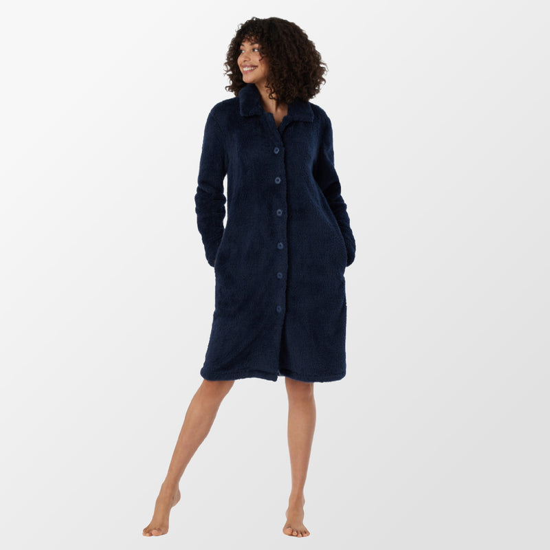 Schiesser, Dressing gown - Dark blue