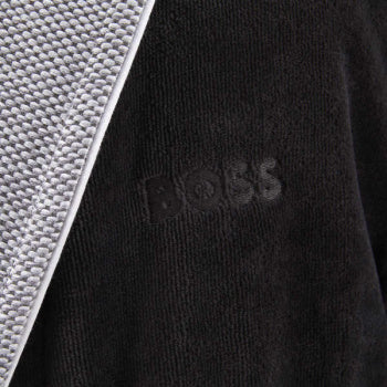 detail van badjas Lord Onyx van Hugo Boss - détail du peignoir de bain Lord Onyx de Hugo Boss - detail of bathrobe Lord Onyx from Hugo Boss