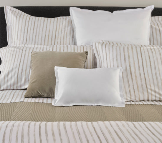 slopen Rigato beige, Signoria - taies d'oreiller Rigato beige, Signoria - pillowcases Rigato beige, Signoria