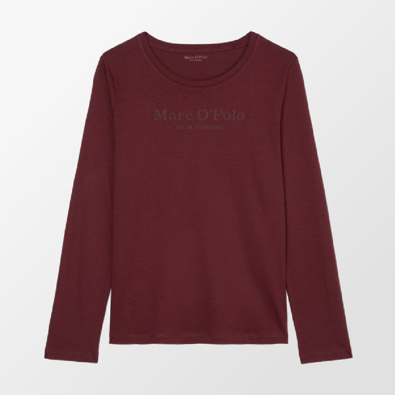 T-shirt bordeaux van Marc O'Polo