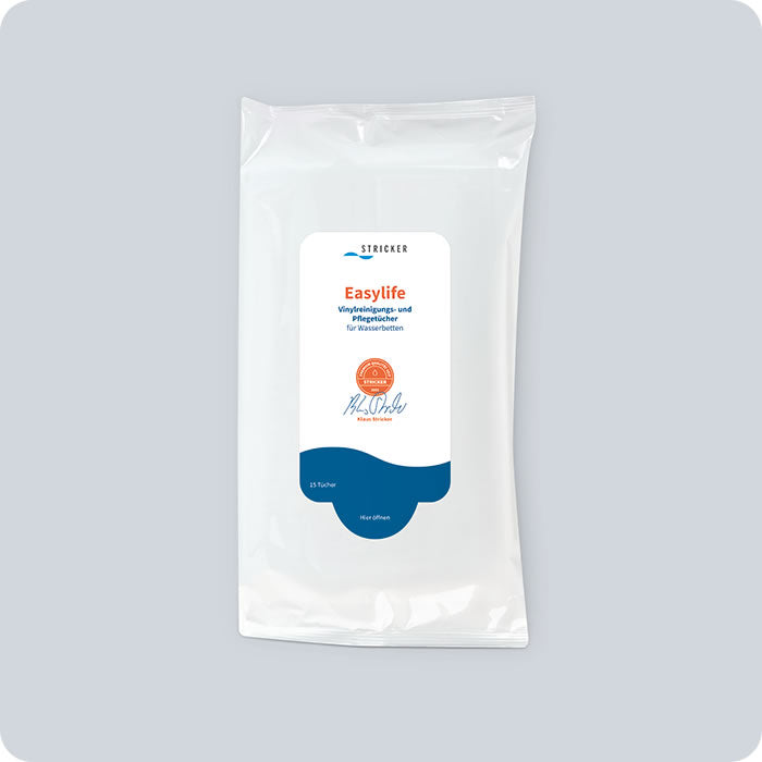 Stricker Chemie, waterbed care - Lingettes nettoyantes pour vinyle Easylife