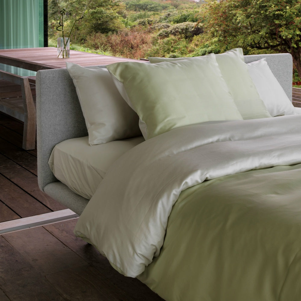 dekbedovertrek Gemini in satijn, Lysdrap - housse de couette Gemini en satin de coton, Lysdrap - duvet cover Gemini in cotton satin, Lysdrap