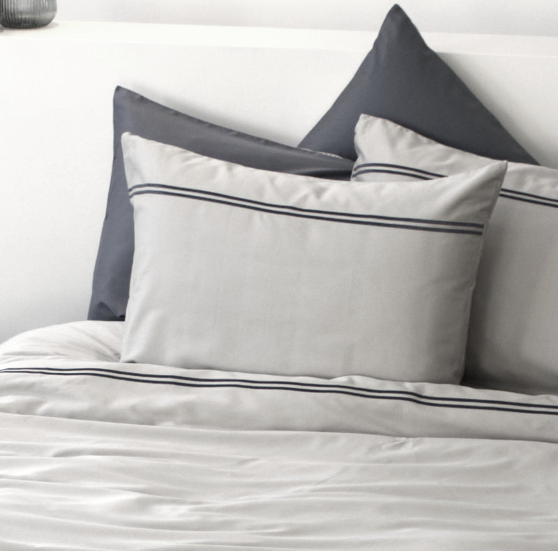 dekbedovertrek Limbus satijn, Lysdrap - housse de couette Limbus satin de coton, Lysdrap - duvet cover Limbus coton satin, Lysdrap