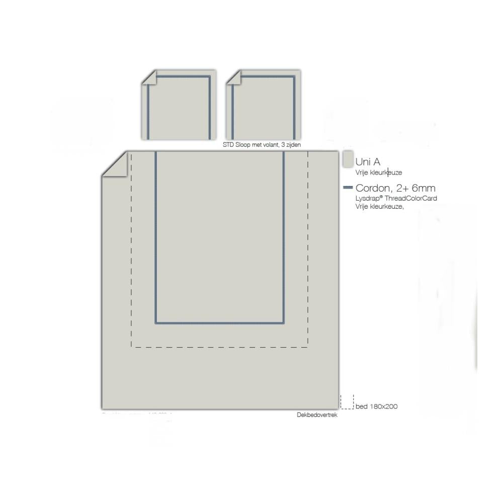 schets van dekbedovertrek Umea van Lysdrap - esquisse de la housse de couette Umea de Lysdrap - sketch of duvet cover Umea from Lysdrap